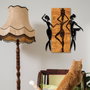 Wallity Afrikan Escultura de Pared Negro y Nogal